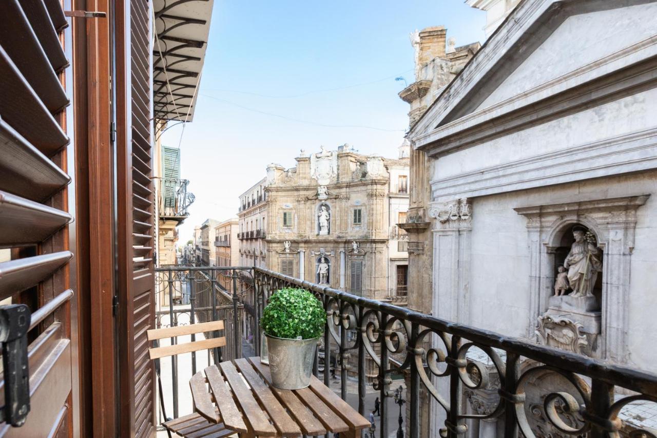 Quattro Canti Charming Flat Palermo Eksteriør billede