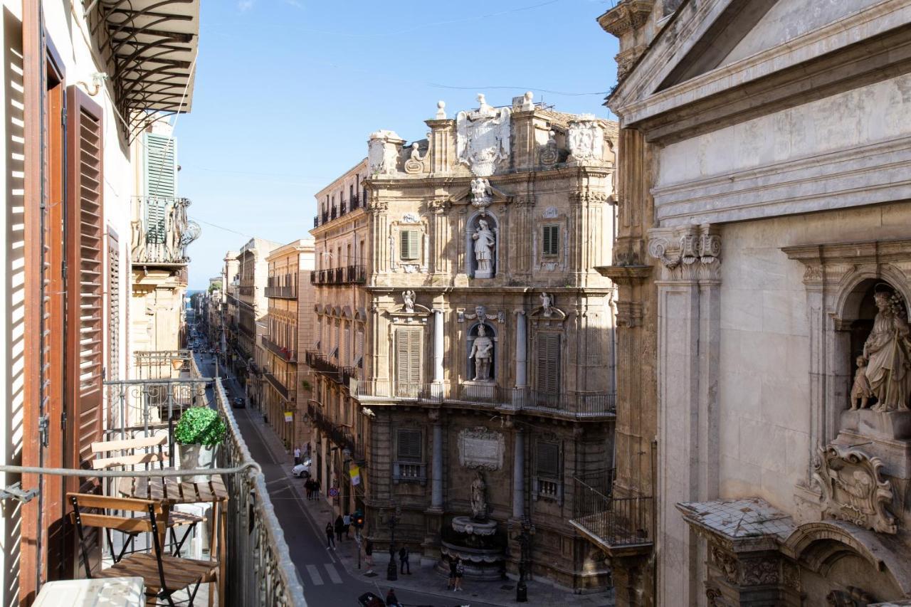 Quattro Canti Charming Flat Palermo Eksteriør billede